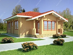 Проекты одноэтажных деревянных домов